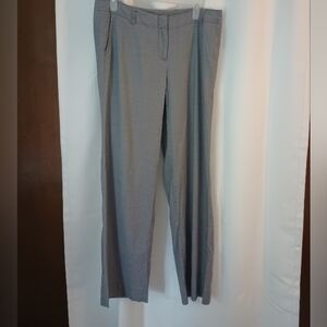 J Jill Relaxed Linen Blend Pant Size 10 Gray Stretch Woven Coastal Minimalist